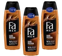 3x 250ml Fa Hommes Sombre Passion Santal Parfum 2 IN 1Sensual Douche Corps Haar