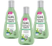 3x 250ml Guhl Cuir Chevelu Sensible Shampooing Peau Sèche Linde Eau Menthée