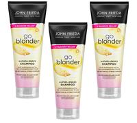 3x 250ml JOHN FRIEDA Go Blondes Éclaircissant Shampooing Avec Agrumes &