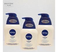 3X 250ML NIVEA CRÈME SOFT CRÈME DE SAVON LIQUIDE PARFUMÉ DISPENSER