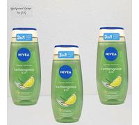 3x 250ml NIVEA Lemongrass & Oil Gel Douche Soin Citronelle Parfum