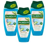 3X 250ML Palmolive Bien-Être Gel Douche Massage Avec Sel Marin Et Extrait D'Aloe