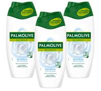 3X 250Ml Palmolive Naturals Douche Crème Sensitive Avec Lait Hydratant