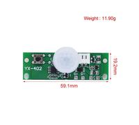 3X 3,7 V Lampe Solaire Panneau de Contrôle Capteur Module de Veilleuse Infrarouge Corps Humain Induction Solaire Circuit Imprimé