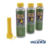 3x 300 ML PETEC Diesel Système Nettoyant Premium Additif Complément Moteur