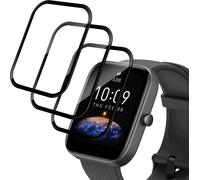 3X 3D film de protection en verre pour Amazfit Bip 3 / 3 Pro film blindé écran plein courbé