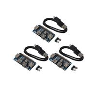 3X 4 Hub Usb Chapeau pour Raspberry Pi 3 / 2 / Zero W Carte D'Extension Usb À Uart pour Débogage En Série Compatible avec Usb 2.0 / 1.1