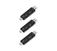 3X 5-en-1Multifonction OTG Lecteur de Carte Micro- / Carte / Support de Lecteur Usb Tf Android Type-C Phone / Ordinateur / Type-C Universel