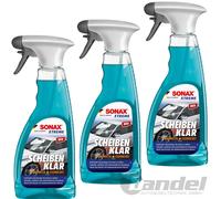 3X 500ML SONAX XTREME NETTOYANT POUR VITRES PUREWATER TECHNOLOGY