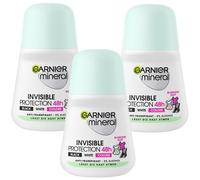 50ml Garnier Minéral Invisible Protection 48h Noir Blanc Colors Déo en Bille