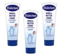 3x 75ml Bübchen Vent & Temps Crème Soigne La Sensibles Peau de Bébé Avec 'Amande