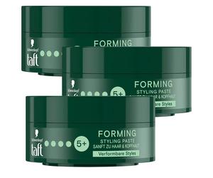 3X 75ML Schwarzkopf Taft Pâte De Modelage 24H Argile Force 5 Fini Mat #02