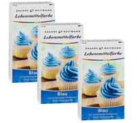 3x 8g Colorant Alimentaire Bleu Poudre Cuire Kochen Couleur Manger Cookies de