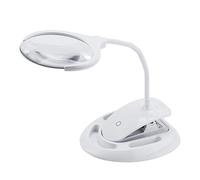 3X 8X LED loupe éclairée, Lampe de loupe éclairée en Verre de loupe grossissante pour loupe Flexible pour manucure à Ongles, Broderie de Tatouage, Inspection, Conception de Lecture