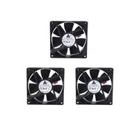 3X 90X90X25MM DC 12V 0,60A 4 Pinos para Computador com Ventoinhas de RefrigeraçãO da CPU