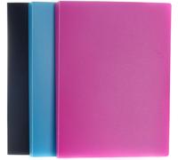 [3x] A4 Binding Document Protector For 80 Sheets,40 Transparent Pockets,Assorted Pocket Folder,Book Display Presentation For Files. Set Of 3 In 3 Colours,Tkd8017-3x