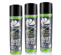 3x AABCOOLING Rust Off Ice 500ml - Dissolvant de Rouille pour Métaux, Dérouillant Spray Puissant avec Choc Thermique -40°C, Stabilisateur de Rouille pour Auto, Moto, Dégrippe Vis et Écrous Bloqués, FR