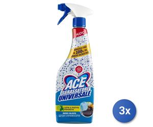 3X ACE Dégraissant À Gâchette 600 ML Universel Citron
