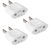 3X Adaptateur EU EU Europe Espagne vers Etats-Unis/Américain/US/Chine/Japon/Canada/Mexique Blanc