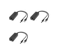 3X Adaptateur Répartiteur POE 48 V à 5 V Séparateur Adaptatif Actif Injecteur Isolé Port 5,5 X 2,1 mm pour Caméra 100 M