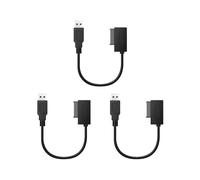 3X Adaptateur USB PC 6P + 7P CD DVD Rom Vers USB 2.0 Convertisseur Slimline 13 Broches Câble de Lecteur pour PC Portable Ordinateur Portable
