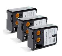 3x Aken Ruban en Vinyle Compatible avec Dymo XTL 1868752 19mm x 7m