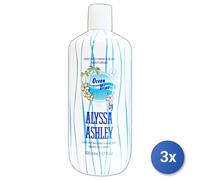 3X Alyssa Ashley Corps-Mains 500 ML. Océan Bleu