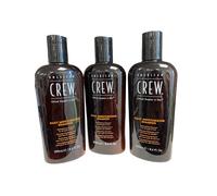 3X AMERICAN CREW Daily Moisturizing Shampoo Hydratant 250Ml Neuf 06