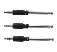 3X Antenne Radio 3.5 mm 4 Sections Radio Antenne Télescopique FM pour Portable Mobile Mp3 Mp4 ÉQuipement Audio