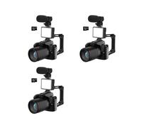 3X Appareil Photo Numérique 4K WIFI WebCam Enregistreur Vidéo Caméscope 64MP Caméra Zoom Caméra de Blog avec Carte Mémoire 32G