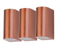 3x appliques murales lumières extérieures spots de véranda TÉLÉCOMMANDE dans un ensemble comprenant des ampoules LED RVB