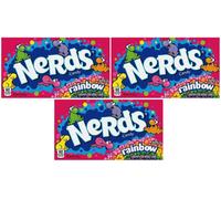 3x Arc-en-Ciel Nerds Croustillant Bonbon Théâtre Boite Bonbons Américains 141.7g