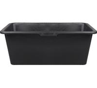 3x bac à mortier 65 litres pour chantier, ménage, jardin, seau à mortier, seau de chantier extrêmement stable avec fond renforcé