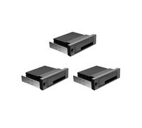 3X Baie Interne Sans Plateau de 5,25 Pouces III BoîTier de Fond de Panier de Disque Dur Rack Mobile RemplaçAble à Chaud pour Disque Dur 2,5/3,5