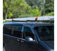 3x barres de toit + porte-échelle Set pour Fiat Doblo 2010-2021 Butées de charge Noir