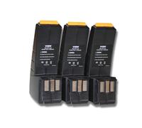3x Batterie Ni-MH 2100mAh (9.6V) vhbw pour outils Festo, Festool BPH9.6C, FSP-486828, FSP-487512 comme Festo, Festool CCD9.6, CCD9.6ES, CCD9.6FX.