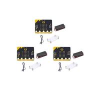 3X BBC Microbit Go Start Kit Micro:Bit BBC Bricolage Projects Programmable Conseil de DéVeloppement de L'Apprentissage avec Coque de Protection