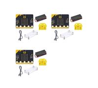 3X BBC Microbit Go Start Kit Micro:Bit Carte de Développement D'Apprentissage Programmable BBC avec Étui de Protection pour Projets de Bricolage