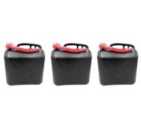 3X Bidons D'Essence 20L Réserve Bidon Homologué ONU Noir