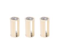 3X Blanc Casse Cylindre Batterie Adaptateur Support pour 3x1.5V AA Batteries