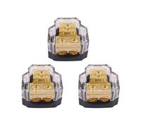 3X Bloc de Distribution D'Alimentation D'Amplificateur Audio de Voiture 1 en 2 Voies Répartiteur de Masse D'Alimentation Blocs Répartiteur Audio