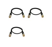 3X BNC Jumper Q9 HD Monitor Câble Vidéo à Double Tête 0,5 M Jumper 2 Core RVV Câble