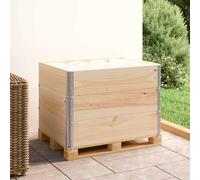 3x Bois de Pin Massif Colliers de Palette 60x80 cm Rehausse Extérieur vidaXL