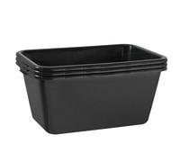 3x Boîte de Mortier 40 Litre Noir Tuppen Mortier Seau à Ciment Neuf