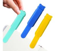 3X Book Marker - Silicone Clip Set, Smart Reading Holder, Page Saving | Accessoire de marque-page pratique pour enfants, adultes, étudiants, amateurs de livres, idéal pour l'école, la maison