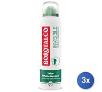 Borotalco Invisible Original Déodorant vaporisateur anti-traces blanches et jaunes 150 ml