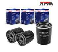 3X Bosch P 2041 Filtre à Huile pour Fiat Panda 500 Punto Mitsubishi Citroen Ford