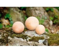 3x Boule décorative Terracotta Ø 8-10-12cm - Boule de jardin