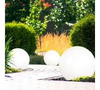 3x Boule Solaire Jardin LED Lumière Extérieure Terrasses Balcon Pointe