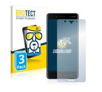 3x BROTECT Flexible Protection Ecran Verre Film Protecteur pour Nokia 8 Robuste